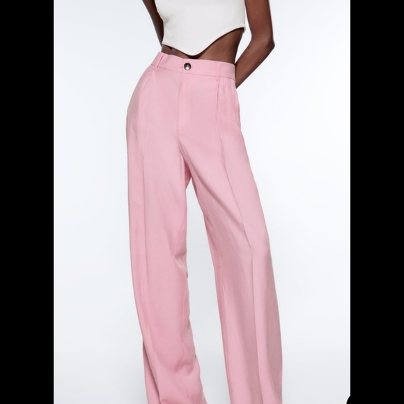 NWOT Zara Full Length Pants **SIZE SOLD OUT ONLINE** - Picture 4 of 8